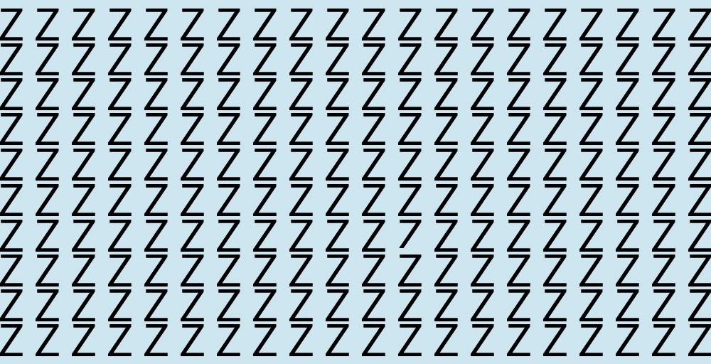 Spot the Odd One Out in the Sea of Zs–How Sharp Are Your Powers of Observation?