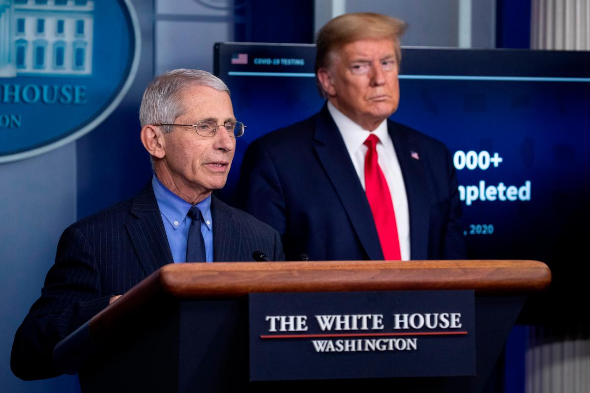 Trump: Fauci ‘Revered’ by Media, but ‘He Works for Me’