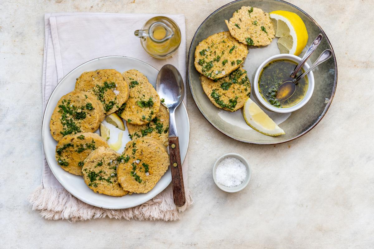 Tuna Loaf With Lemon-Parsley Dressing