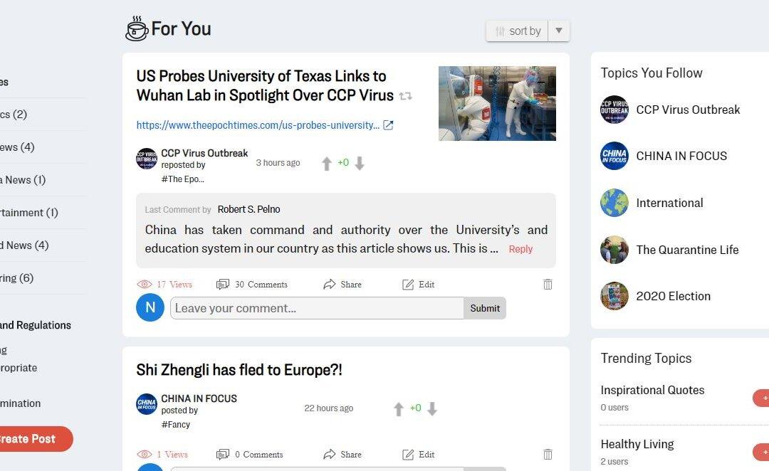 Share and Discuss News in Our New Forum