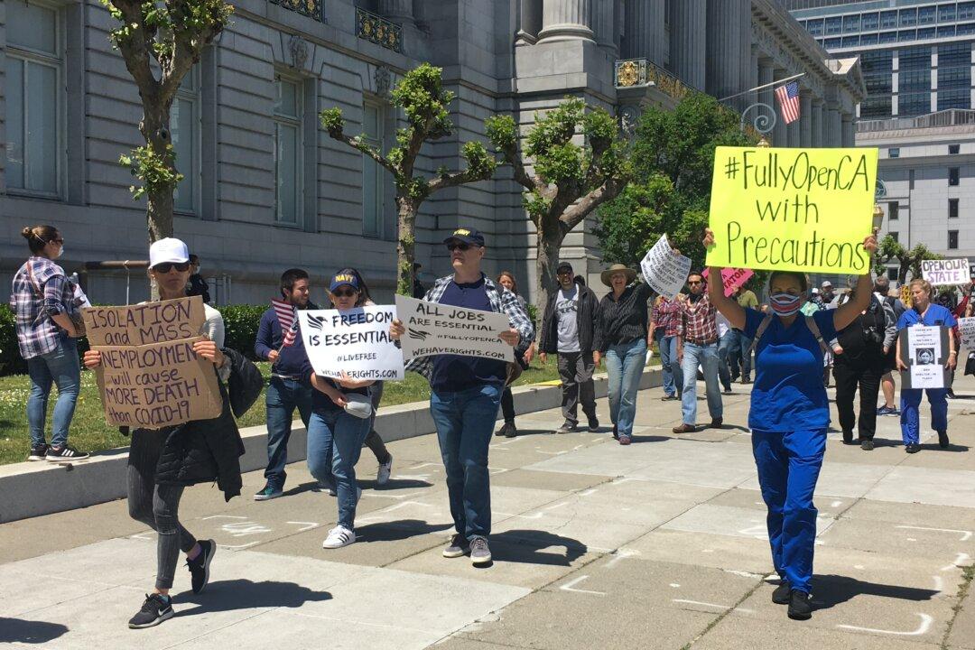 San Franciscans Protest California Lockdown