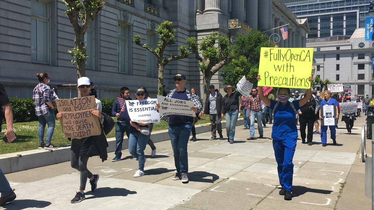 San Franciscans Protest California Lockdown