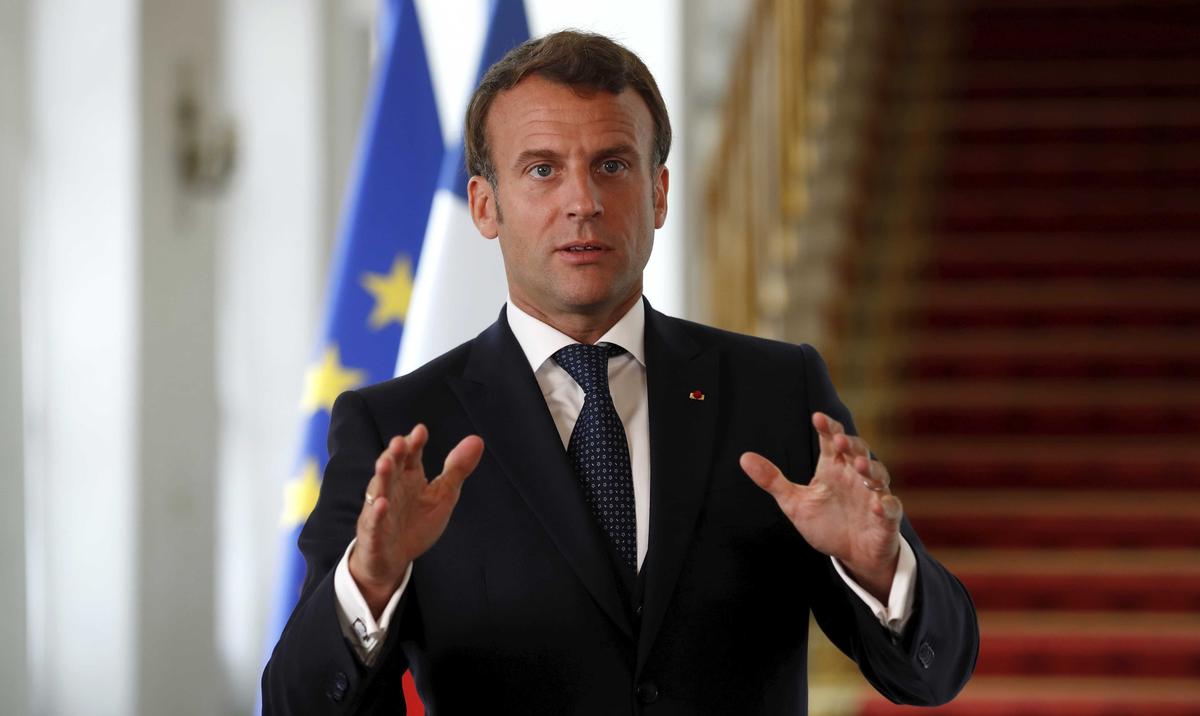 Macron Says France Won’t Remove Statues or Allow ‘False Rewriting’ of History