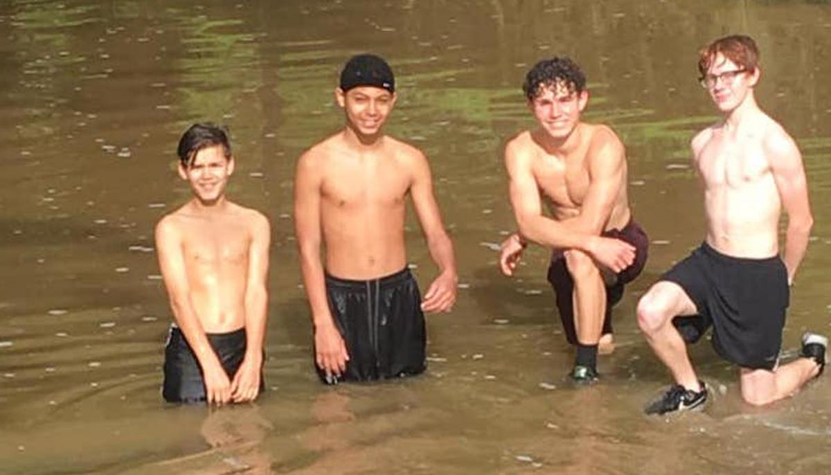 4 Brave Boys See Girl Drowning in a High Creek During Rainstorm, Leap to the Rescue, Save Her Life
