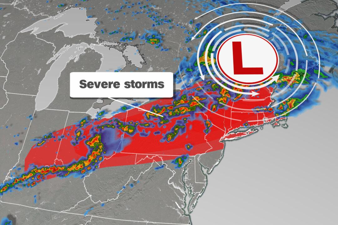 Severe Storms With Isolated Tornadoes Are Likely Across the Northeast Today