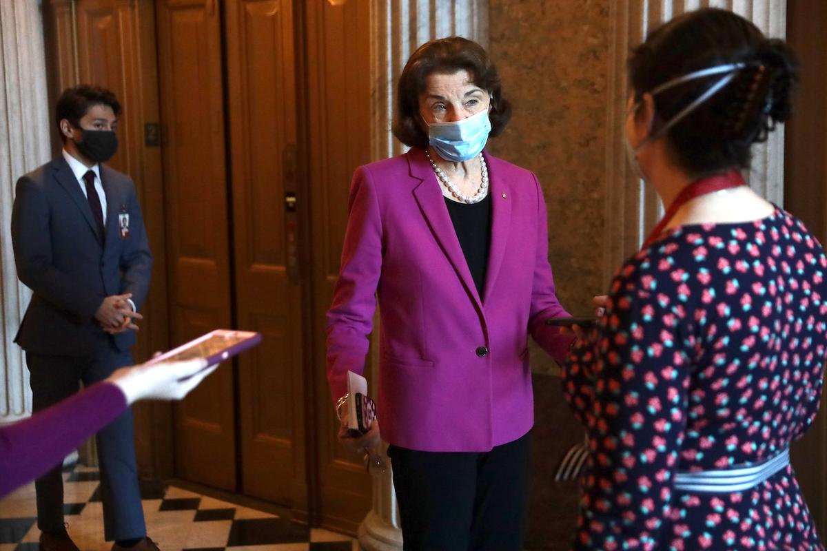 States With No Mask Orders Should Not Get COVID-19 Aid, Sen. Feinstein Proposes