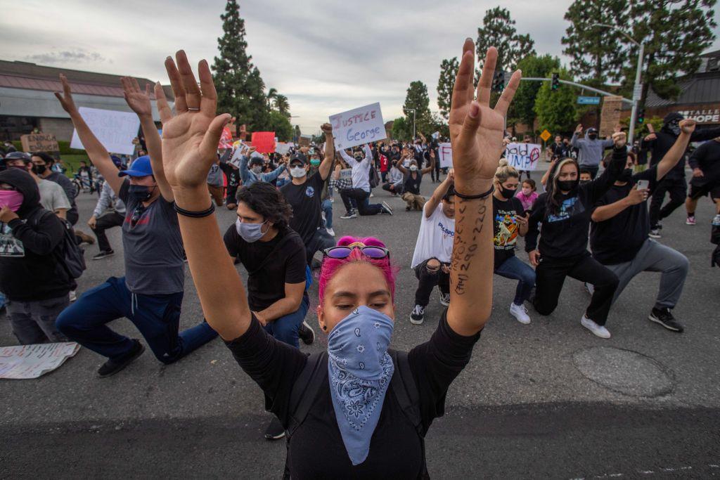 Orange County Protests Stay Relatively Subdued as Tensions Simmer