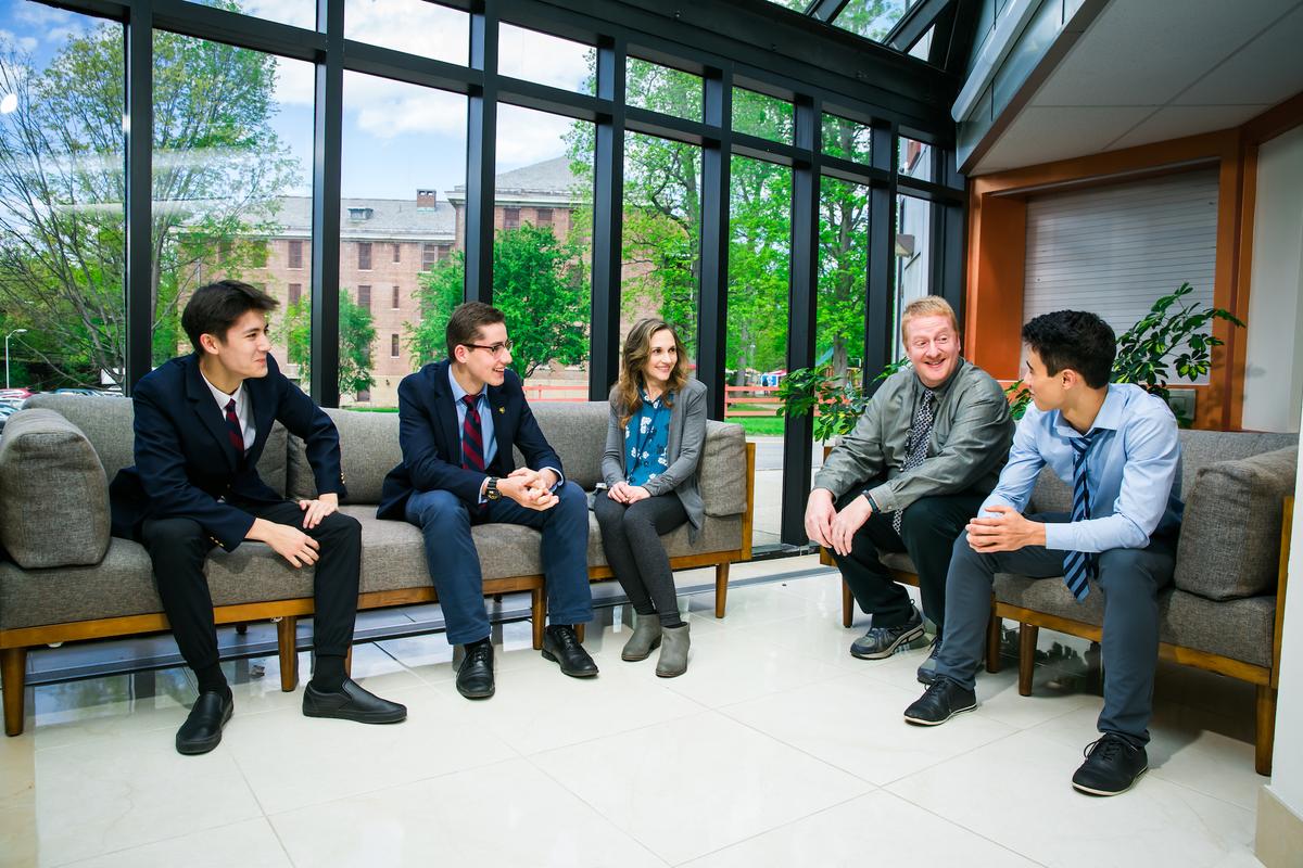 Northern high school students meet weekly with their advisors. (Courtesy of Northern Academy of the Arts)