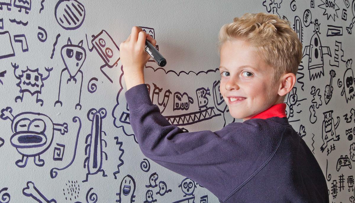 Boy Told to Not Doodle in School Has His Drawings Featured in a Local Restaurant