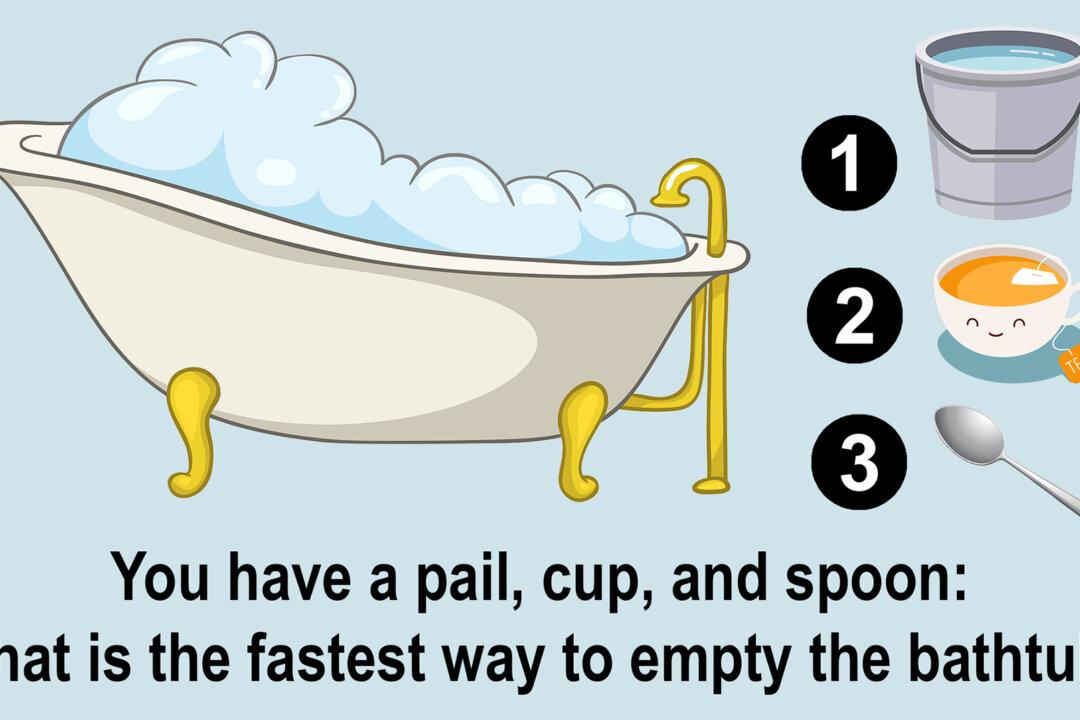 What Is the Fastest Way to Empty the Bathtub? Can You Solve This Baffling Bath Brainteaser?