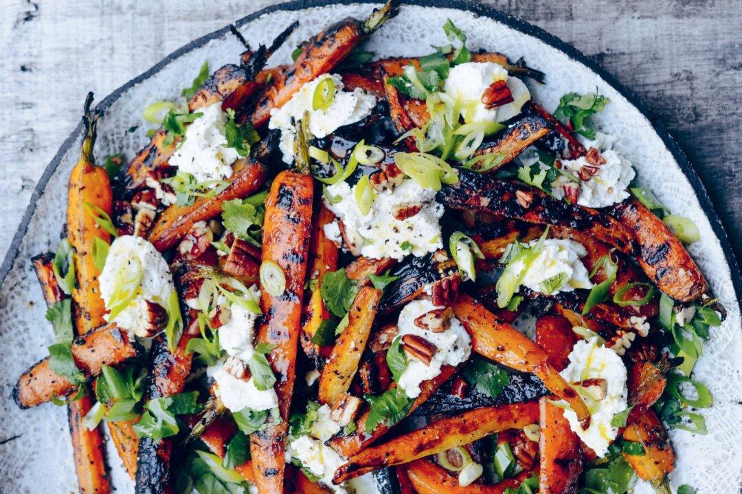 Grilled Carrot Salad With Ricotta and Toasted Pecans