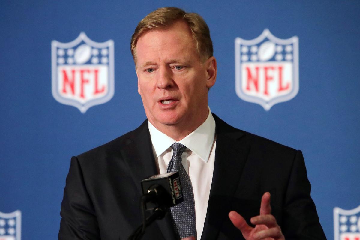 NFL commissioner Roger Goodell speaks during a news conference in Irving, Texas, on Dec. 12, 2018. (LM Otero/AP Photo)