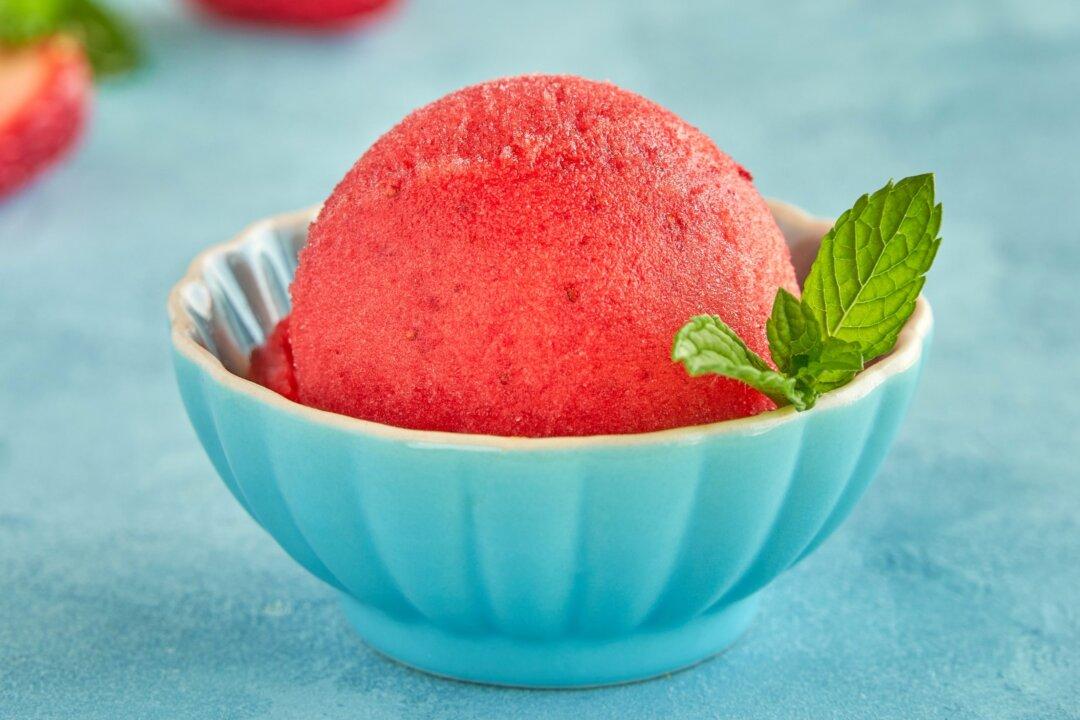 Perfect Strawberry Sorbet