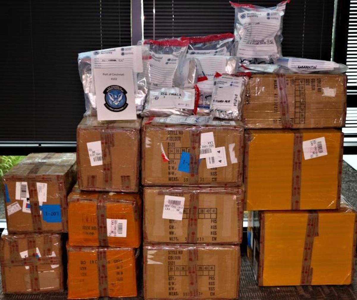 US Customs Seize Millions Worth of Illicit Narcotics and Assault Weapon Parts From China