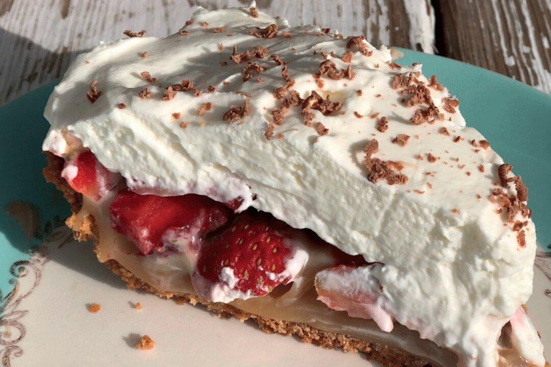 Strawboffee Pie