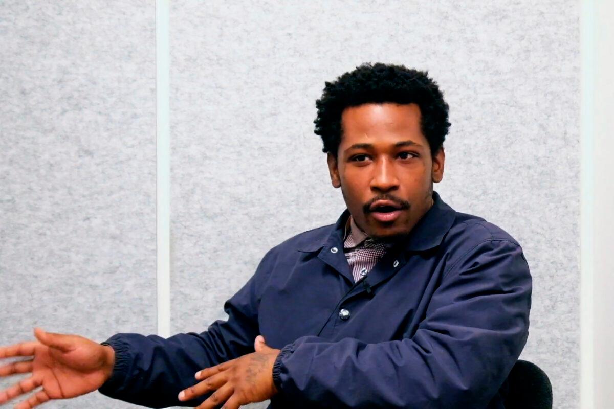 Rayshard Brooks speaks during an interview about five months before an Atlanta police officer shot and killed him June 2020. (Reconnect via AP)