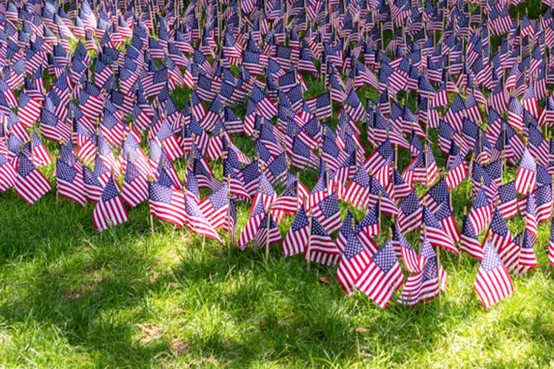 Massachusetts Family Plants Over 8,000 Flags on Front Yard for COVID-19 Deaths in the State