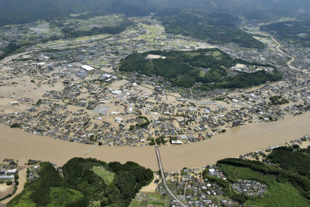 Heavy Rain Floods Southern Japan; Over a Dozen Presumed Dead