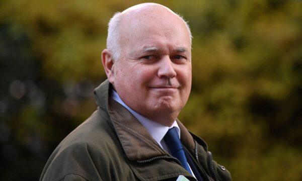 Conservative MP Sir Iain Duncan Smith leaves 10 Downing Street in central London on Oct. 22, 2019. (Daniel Leal-Olivas/AFP via Getty Images)
