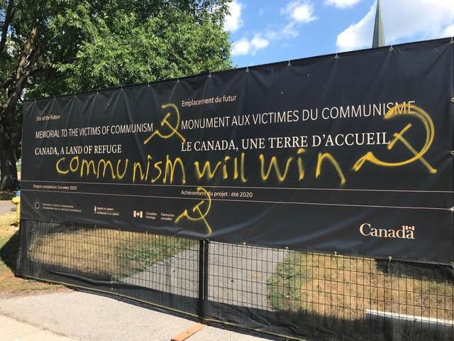 Vandalism of Memorial to Victims of Communism Site in Ottawa Draws Condemnation