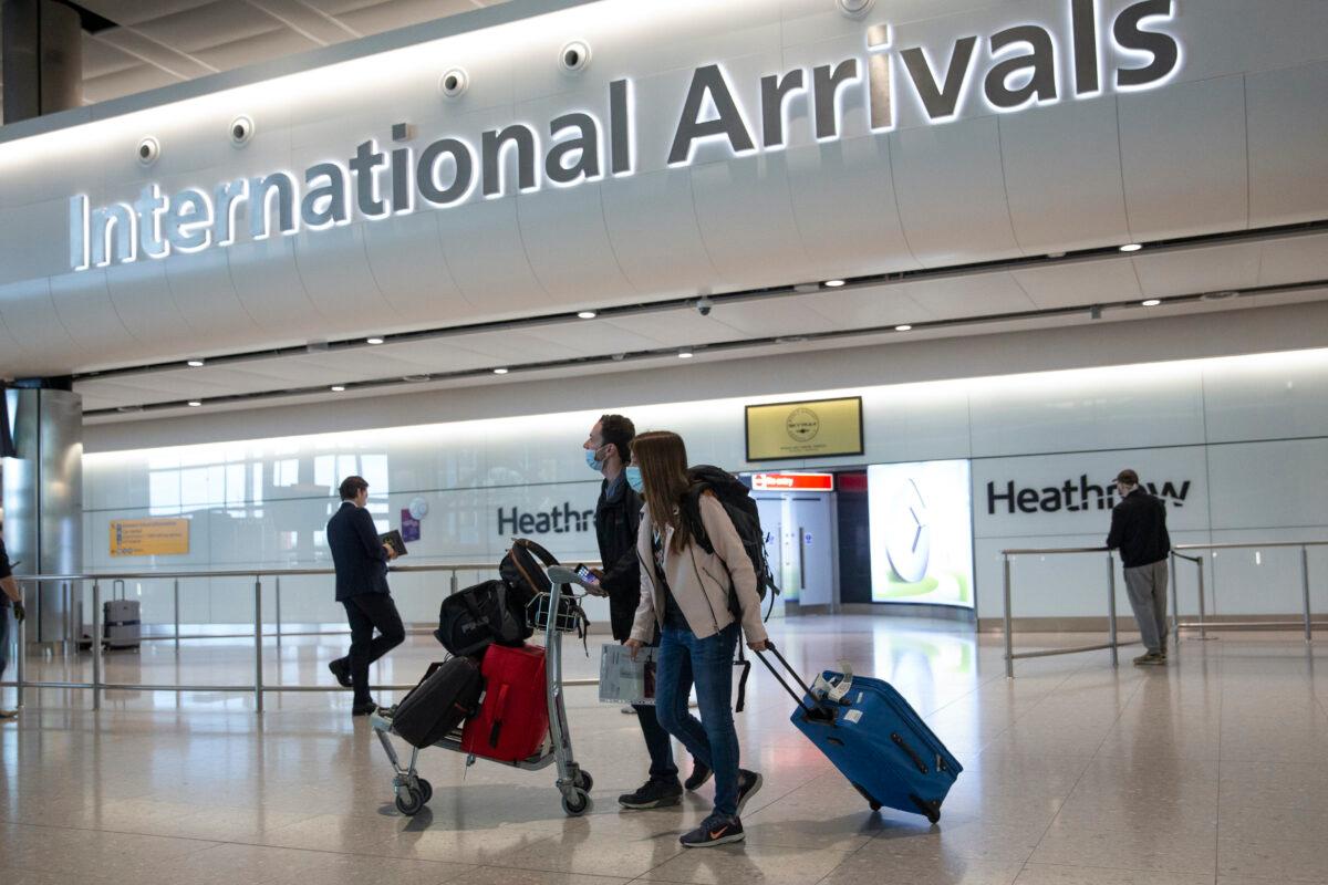 London's Heathrow Airport, on July 8, 2020. (Matt Dunham/AP Photo)