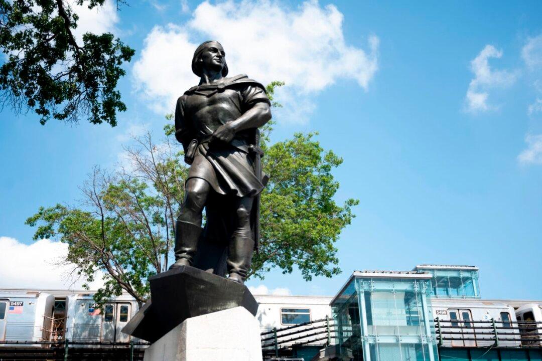 Christopher Columbus Statue Taken Down in Buffalo, New York