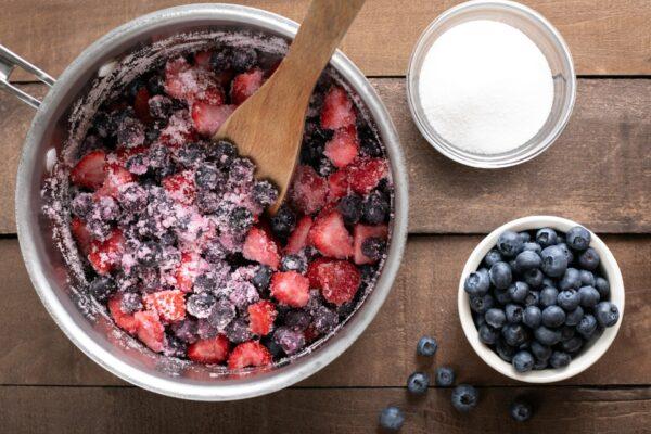 Here's one thing to agree on: a filling of beautifully ripe, peak-season fruits, sugared and spiced and cooked until sweet and jammy. (VDB Photos/Shutterstock)