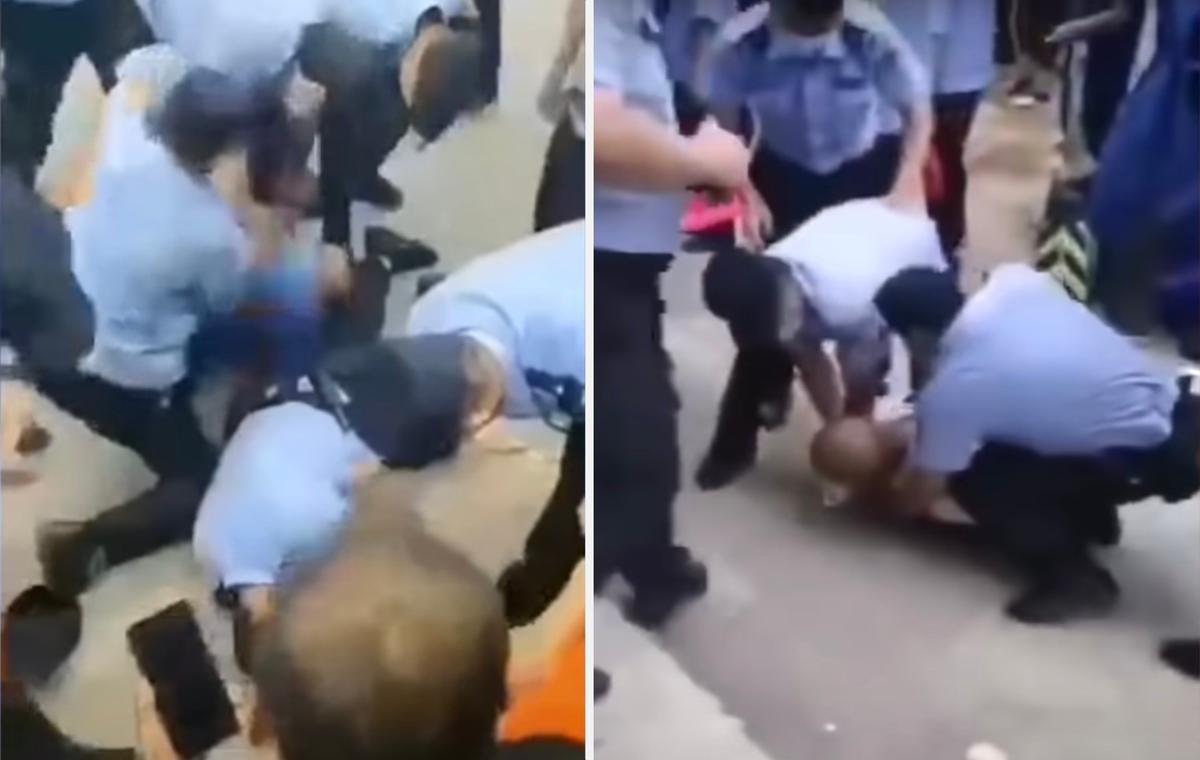 Chinese Residents Disagree With Authorities’ CCP Virus Prevention Measures, Engage in Scuffle With Police