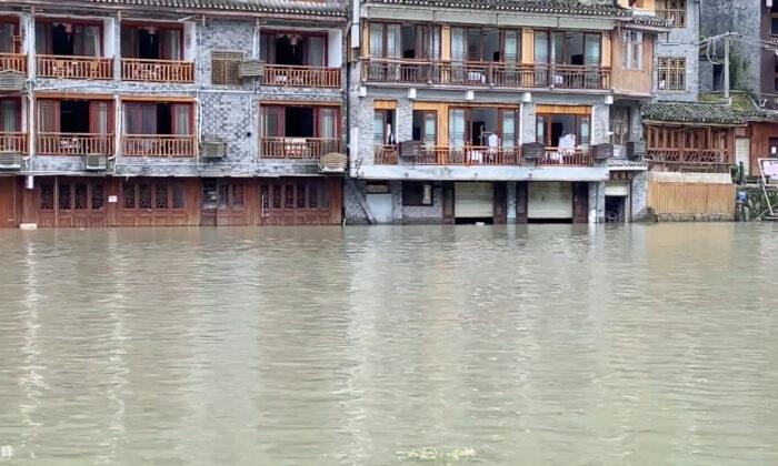 Chinese State-Run Media Describes Flooded Ancient Town as ‘Fairyland’