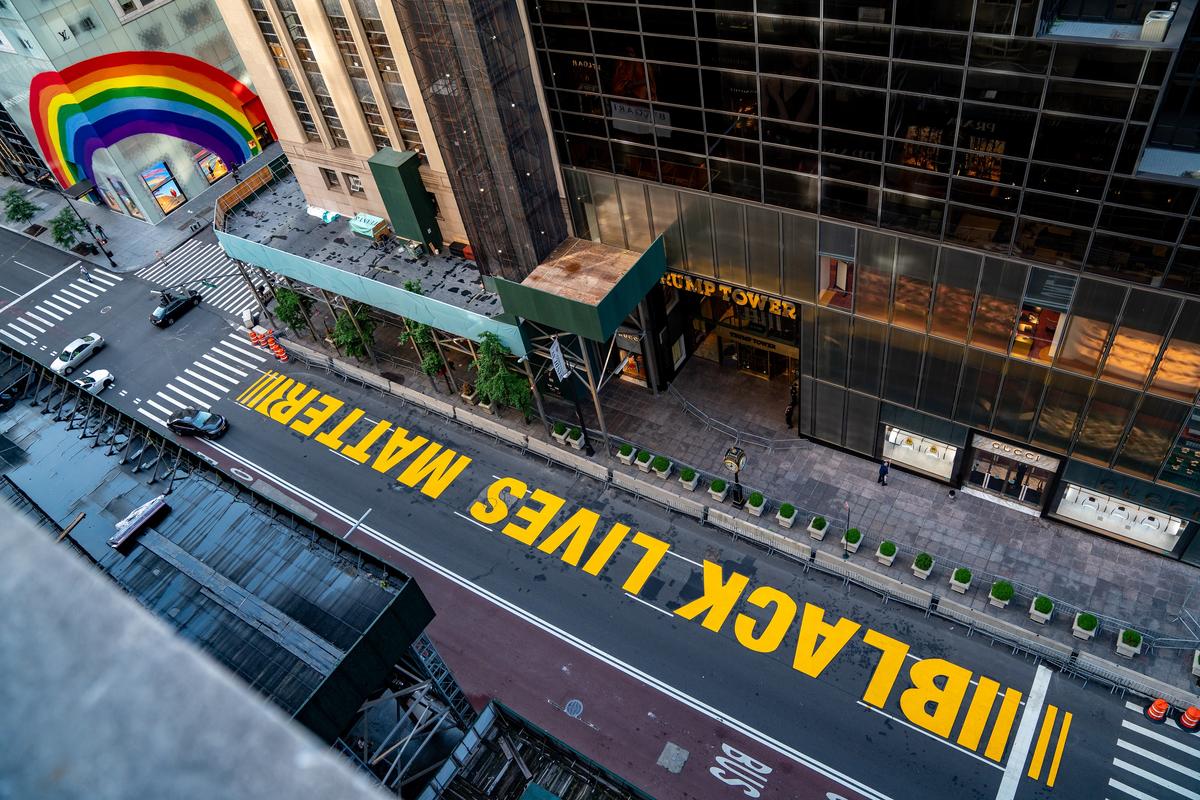 Three Arrested for Vandalizing ‘Black Lives Matter’ Mural in New York City
