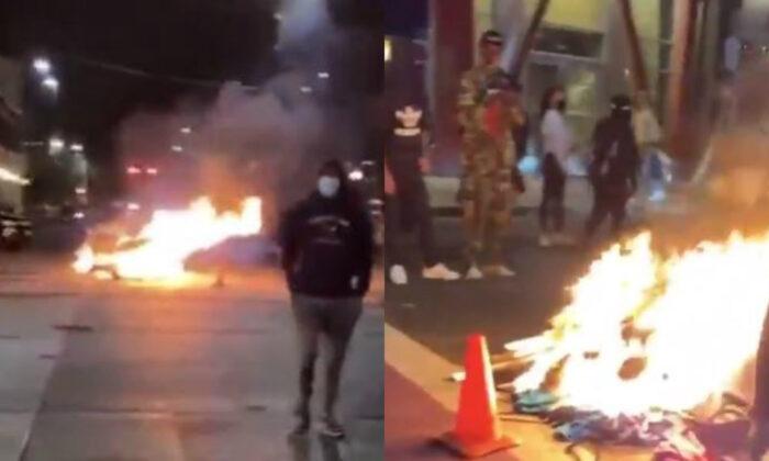 Seattle Rioters Break Into Businesses, Loot, and Set Fires