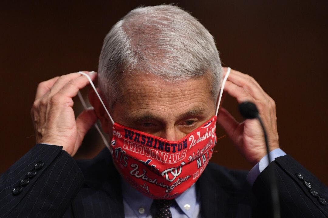 Dr. Fauci Says ‘No Data’ to Indicate Wearing Multiple Masks Is More Effective
