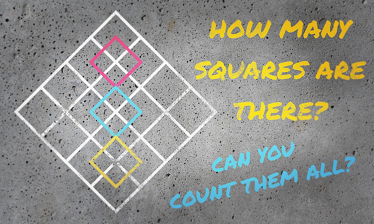 Can You Find All the Squares in This Puzzle? Only EXPERTS Can Count ALL of Them!
