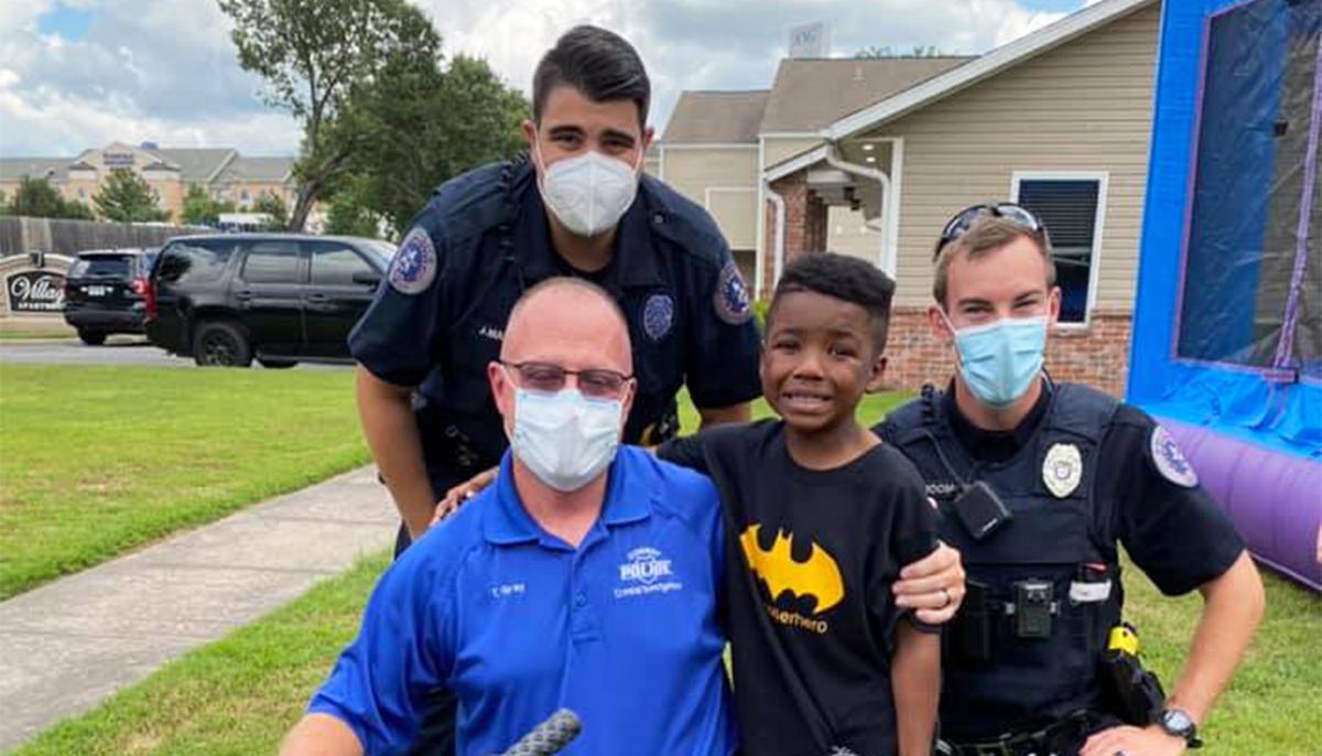Conway Police Department and Residents Gift Boy New Bicycle After His Was Stolen