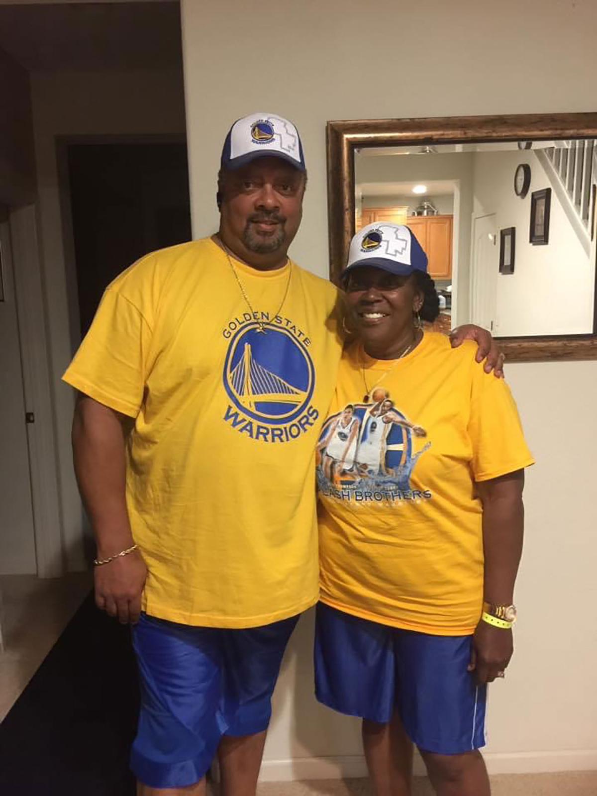 Keith and Gwendolyn Robinson, of California, died 11 days apart from the CCP virus. (Courtesy of Delon Adams)