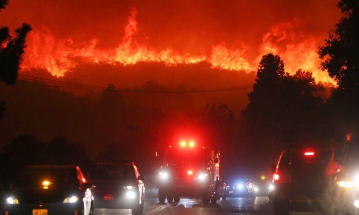 Evacuation Orders Issued as Wildfire Erupts North of Los Angeles