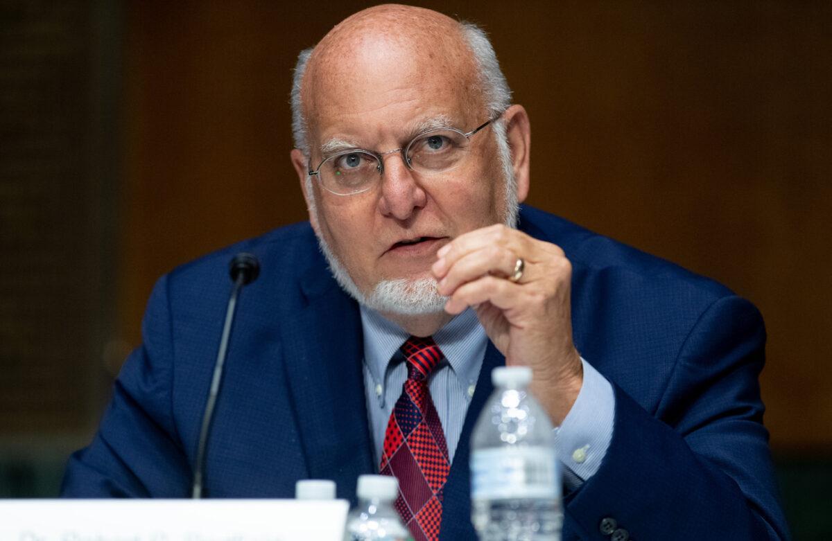 Dr. Robert Redfield, director of the Centers for Disease Control and Prevention, testifies during a U.S. Senate Appropriations subcommittee hearing on Capitol Hill in Washington, on July 2, 2020. (Saul Loeb/Pool/Getty Images)