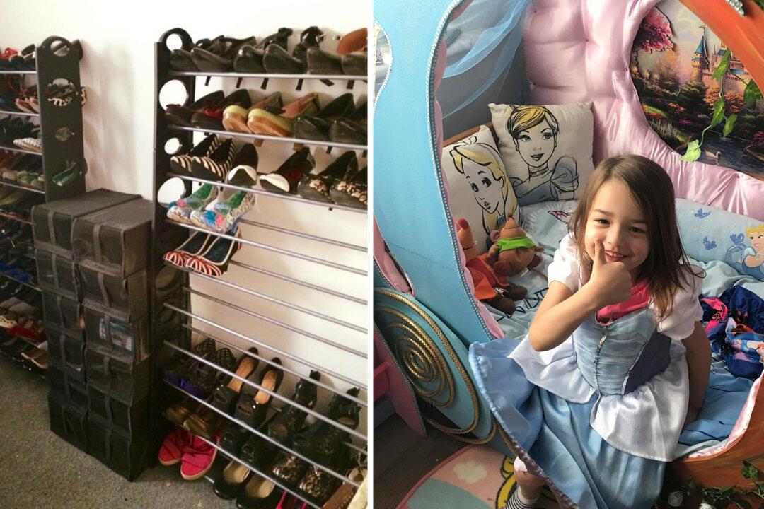 Talented Grandma Transforms Tiny Shoe Room Into a Disney-Themed Paradise for Granddaughter