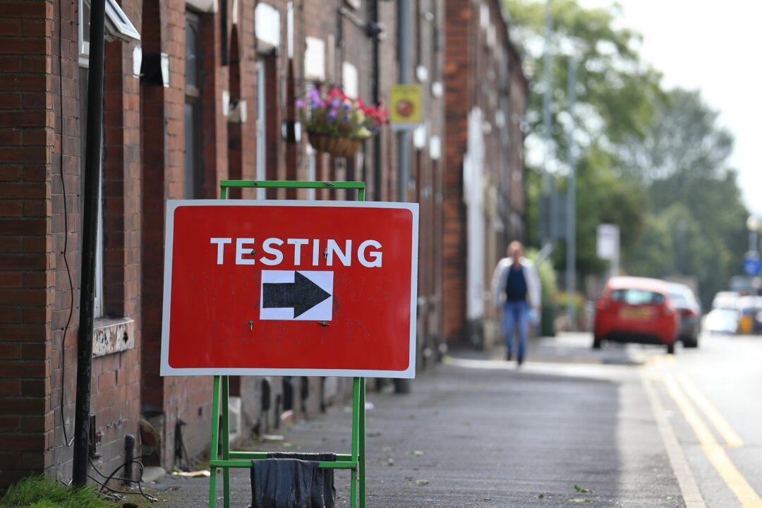 UK to Roll Out CCP Virus Tests for Asymptomatic People