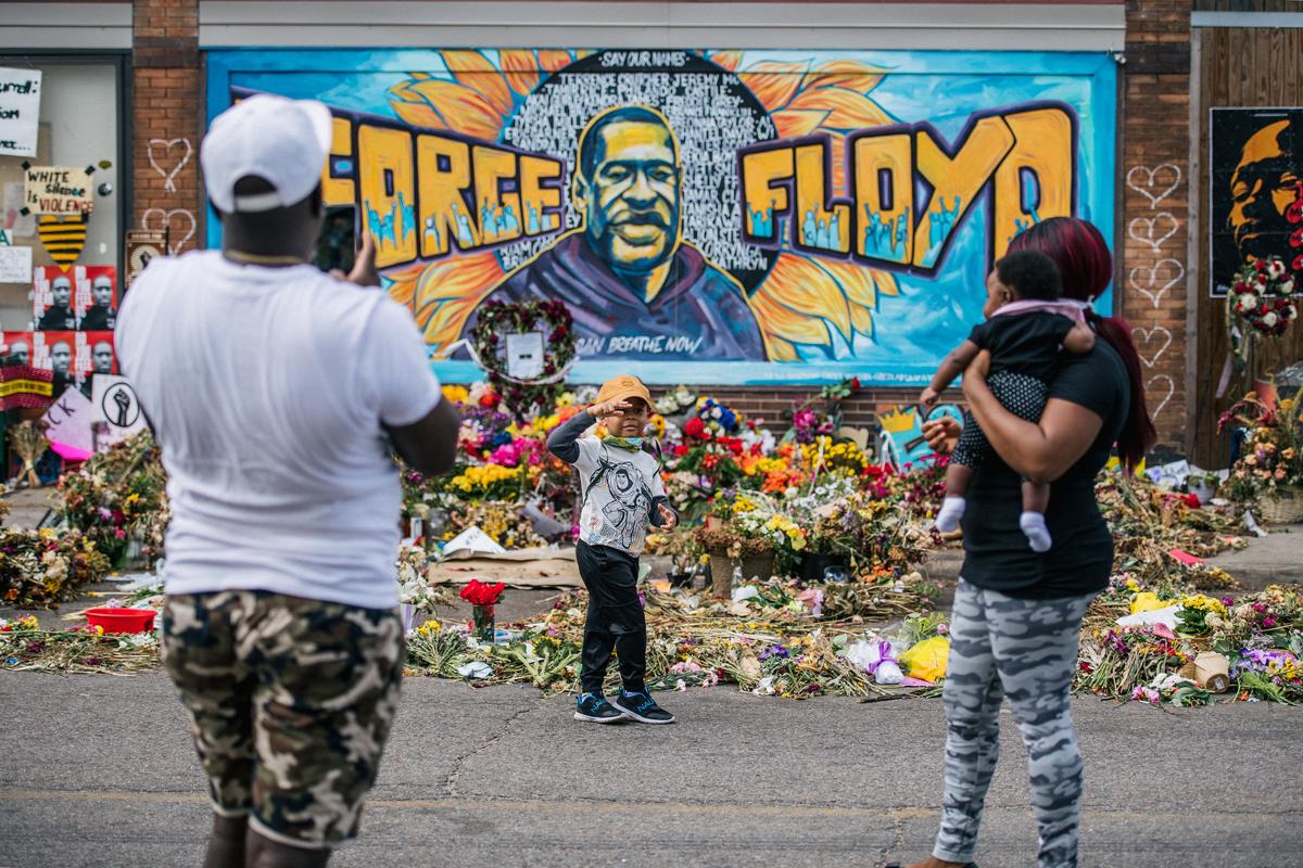 George Floyd Mural Destroyed by Lightning Strike, Witnesses Say; Cause Disputed