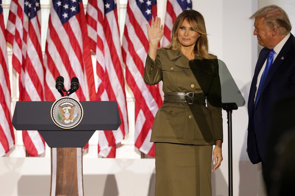 First Lady Melania Trump, Biden Campaign Condemn Rioting