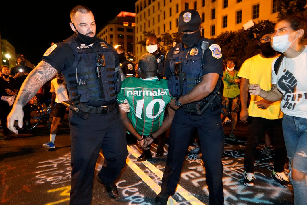 Police Arrest 8 Amid Protest-Related Skirmishes Near White House