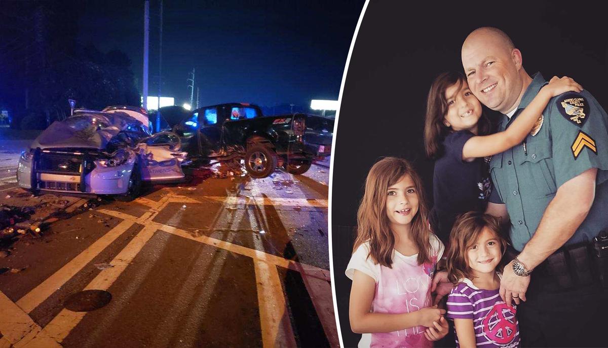 Athens Police Officer and a Father of 6 Survives Horrific Collision With a Fleeing Suspect