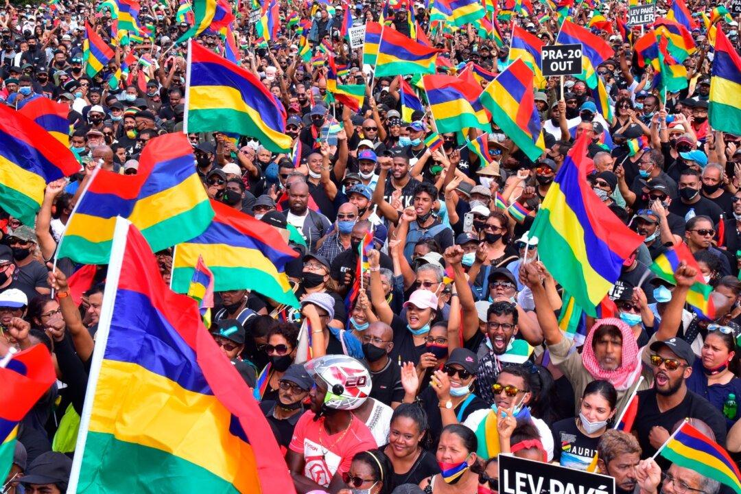 Thousands March in Mauritius Over Dead Dolphins, Oil Spill
