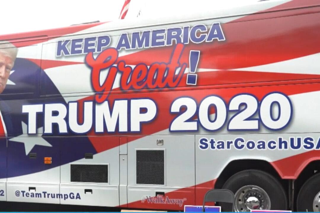 Georgia Man Drives Coach to Support Trump