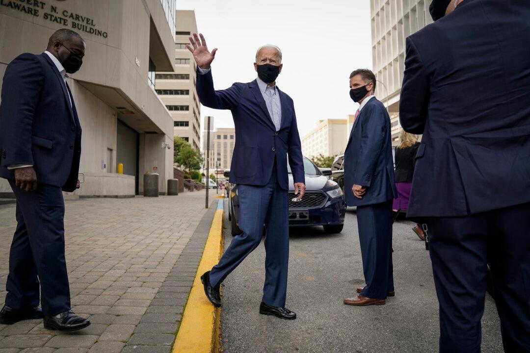 Biden Votes in Person in Delaware Primary