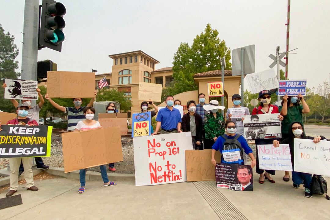 Protesters Decry Netflix Founder’s Donation to Affirmative Action Bill
