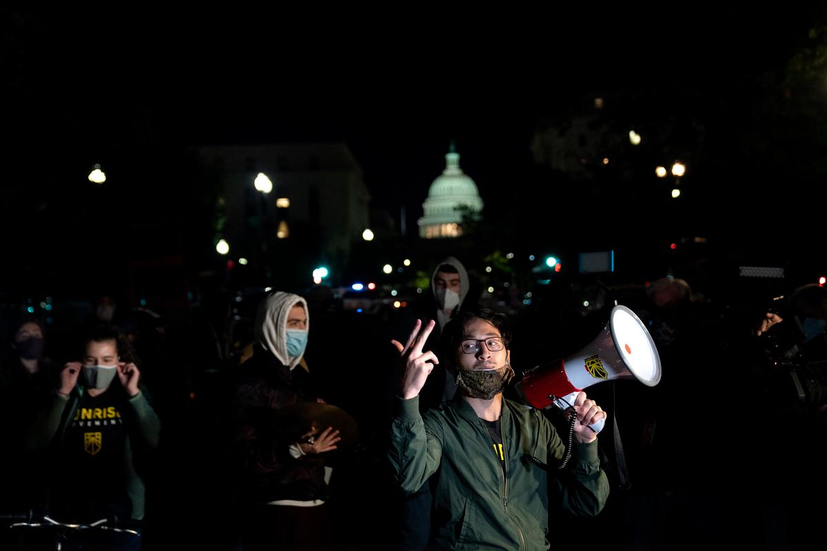 Protesters at Sen. Graham’s House Urge Him Not to Consider Trump’s Court Pick