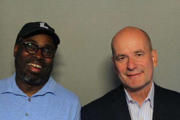 Despite holding often conflicting views, journalists Stephen Henderson and Nolan Finley not only maintained their friendships but have been encouraging civil conversations—and giving people tools to do so. (Courtesy of the Civility Project)