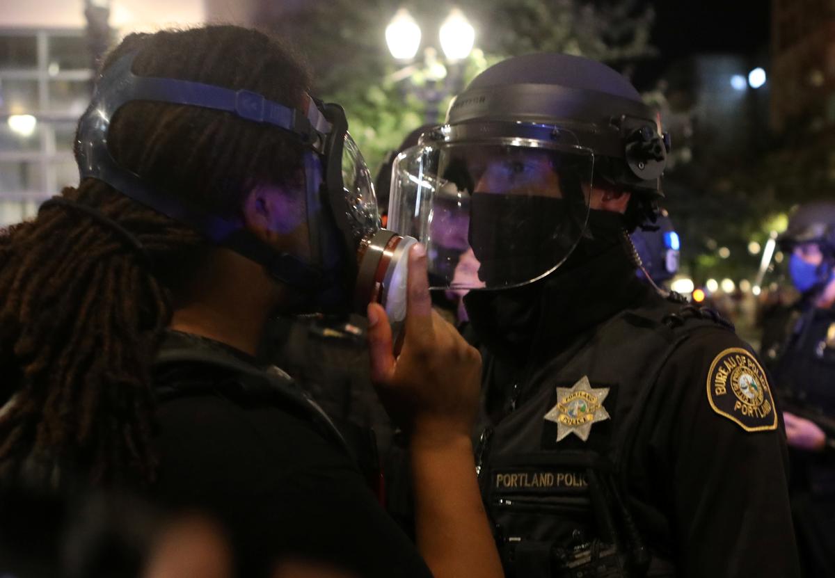 Portland Police Arrest Black Lives Matter Demonstrators Who Blocked Street